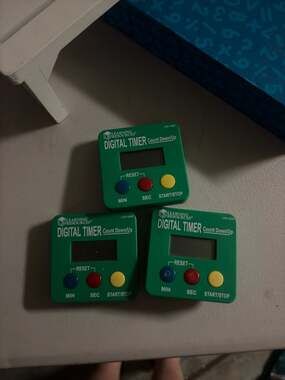 Lot of 3 Learning Resources LER4339 Count Down/Up Digital Timers
